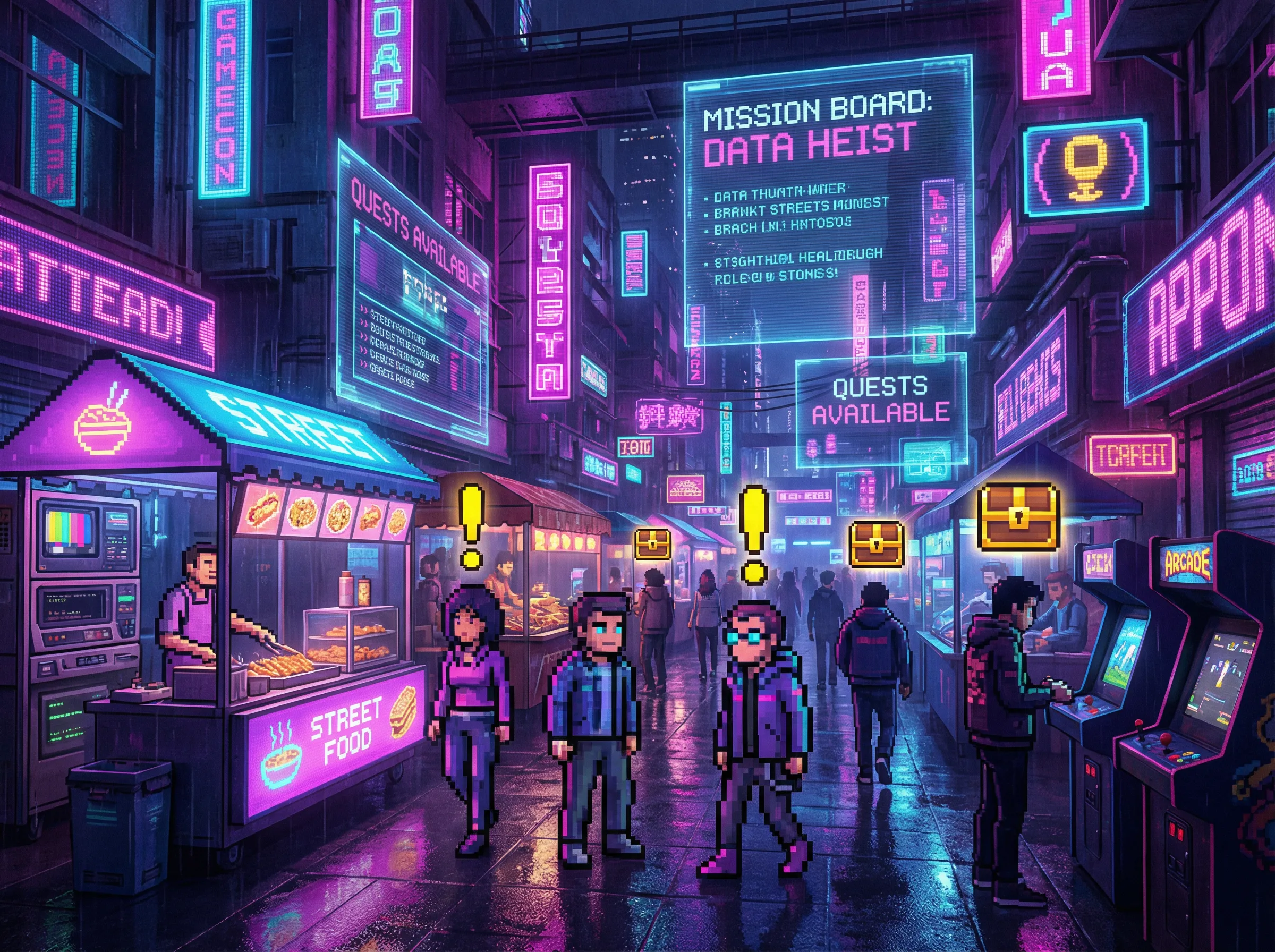 老虎机 复古街机不夜城活动广场 - 赛博集市